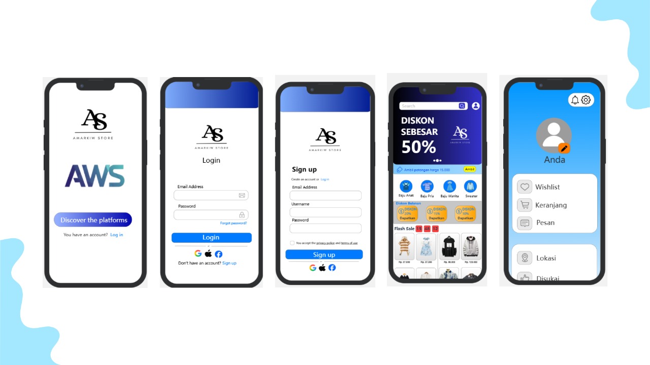 UI/UX Design Startup "Amarkiw Store"